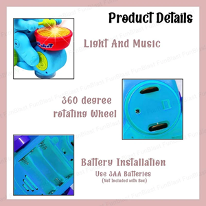 اسباب بازی فیل موزیکال و طبل زن Elephant Musican_اسباب بازی نوزادی